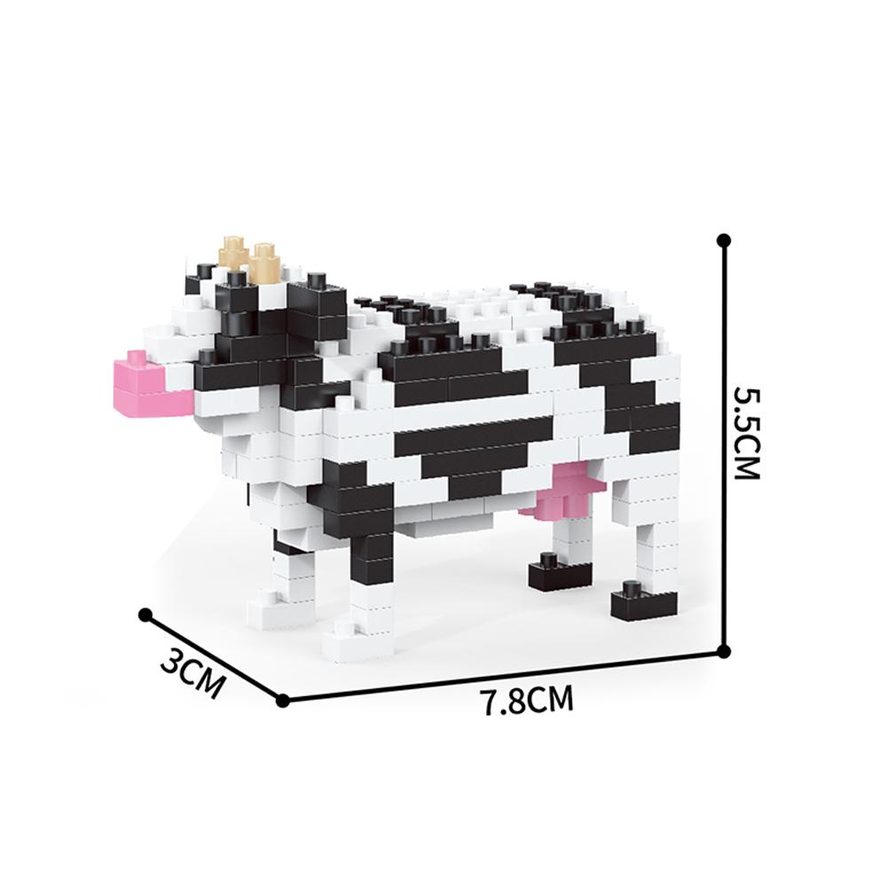 Crazy Animal Mini Toy Building Blocks - Sheep, Zebra, Cow, Camel, Alpaca DIY Stress Relief, Adorable Desktop Animal Decorations