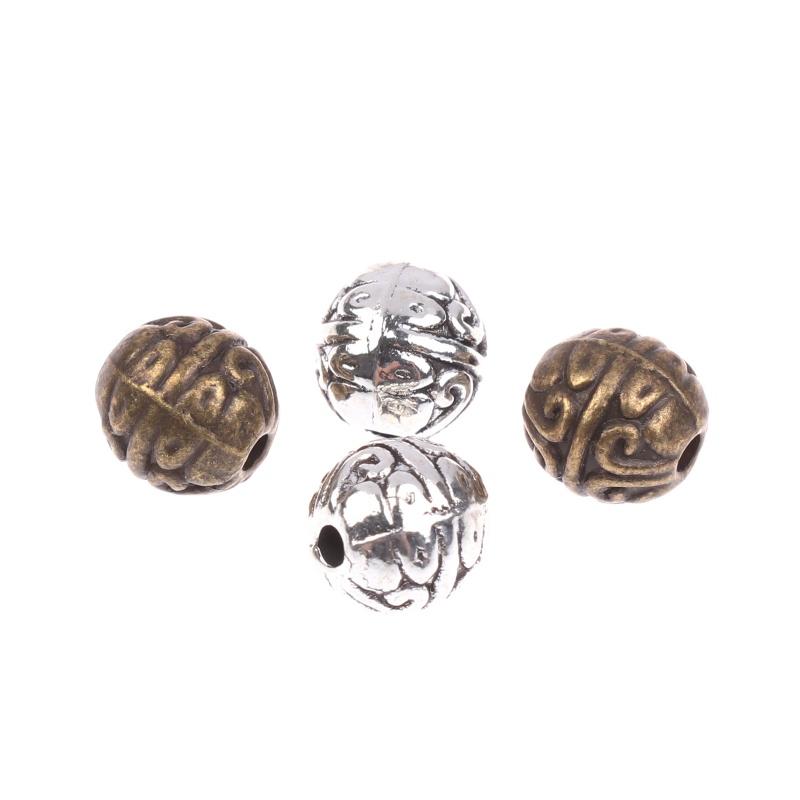 20 Stück Vintage Legierungsperlen Antike Metall Lose Abstandshalterperlen Für DIY Armband Halskette Handwerk Schmuckherstellungszubehör