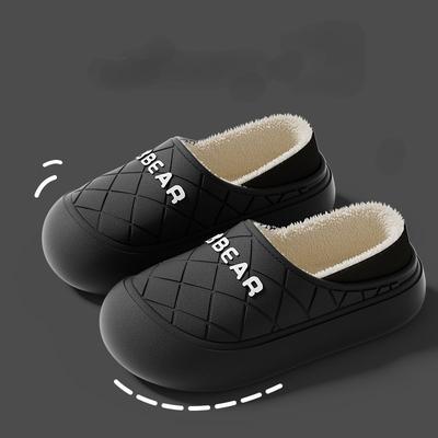 Neue Paare Winter Warm Wasserdicht Weich Flauschig Hausschuhe Damen Herren Eingepackt mit Anti-Rutsch Haus Freizeit Baumwollschuhe