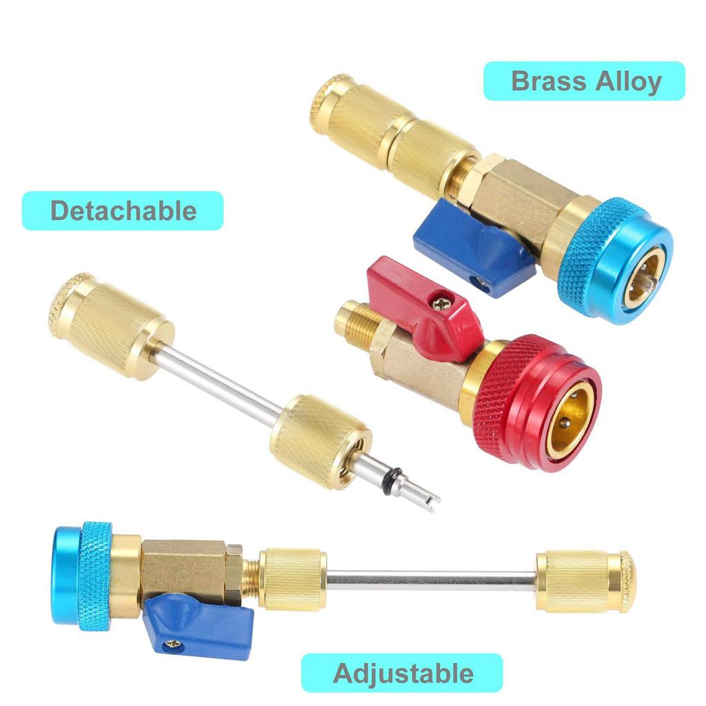 R134A Ventileinsatz Ausdreher Einbauwerkzeug Satz Klimaanlagen Ventileinsatz Einbauwerkzeug Geeignet für Klimaanlage