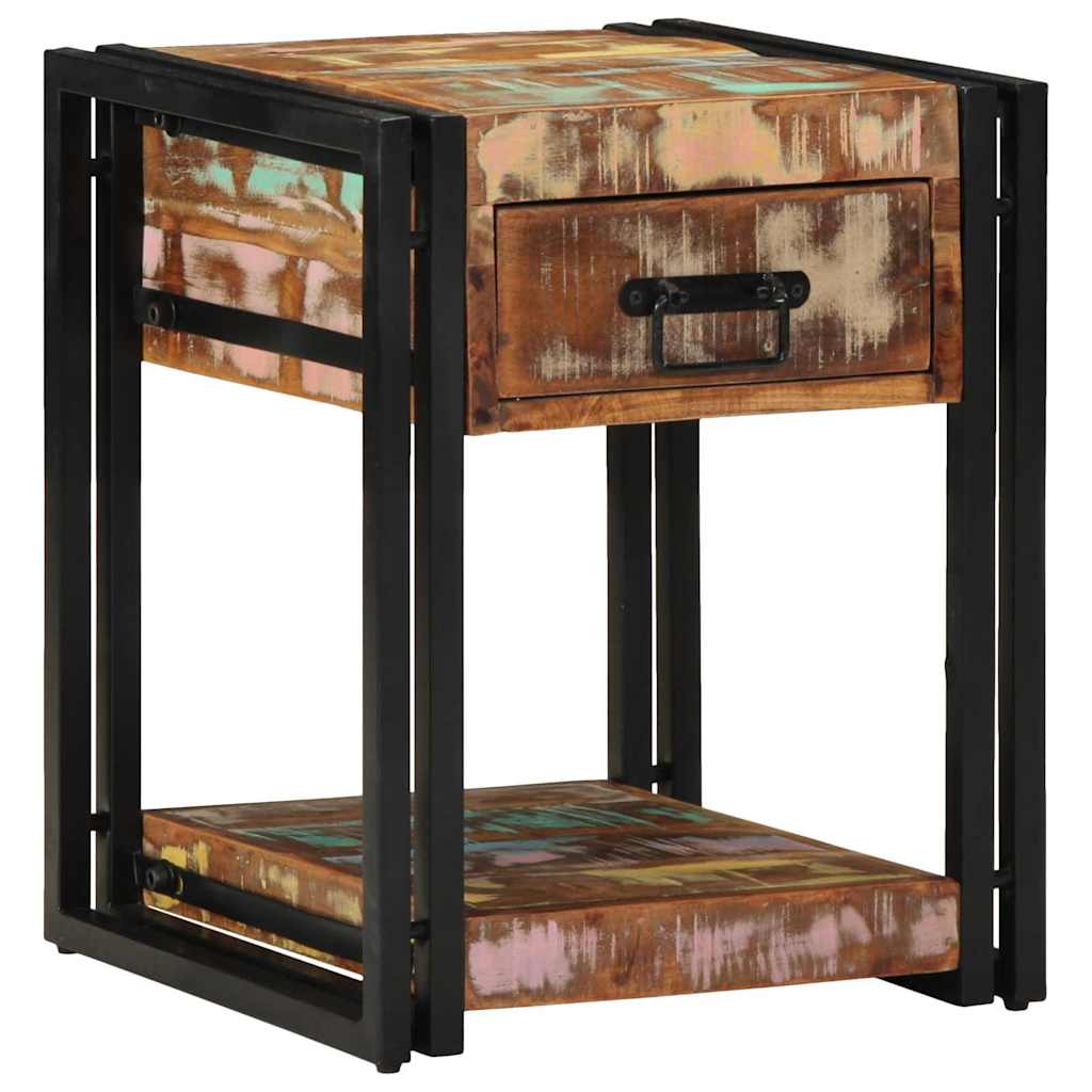 Nightstand Set 2 Pcs 40 X 40 X 50 Cm Solid Reclaimed Wood