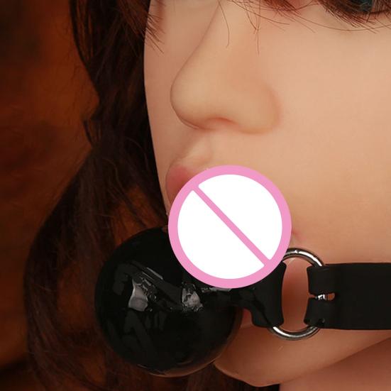 Odolná hračka s míčkem Gag Bezpečné jemné zpracování Black Gag Mouth Ball Bondage Dildo pro páry