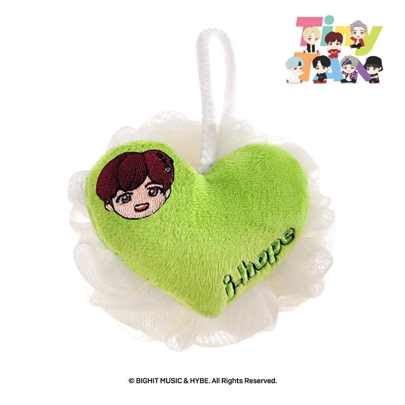 

Мяч для душа с аппликацией в виде сердца TinyTAN Basic - J-Hope