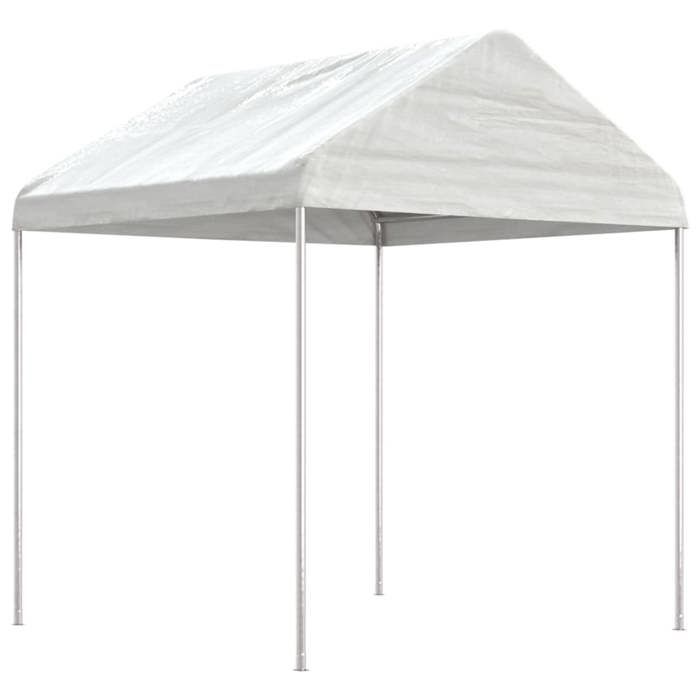 VidaXL Belvedere with White Roof 15.61x2.28x2.69 M Polyethylene, Party Tent, Marquee, Awning Shelter, Pavilion, Tent 3155507