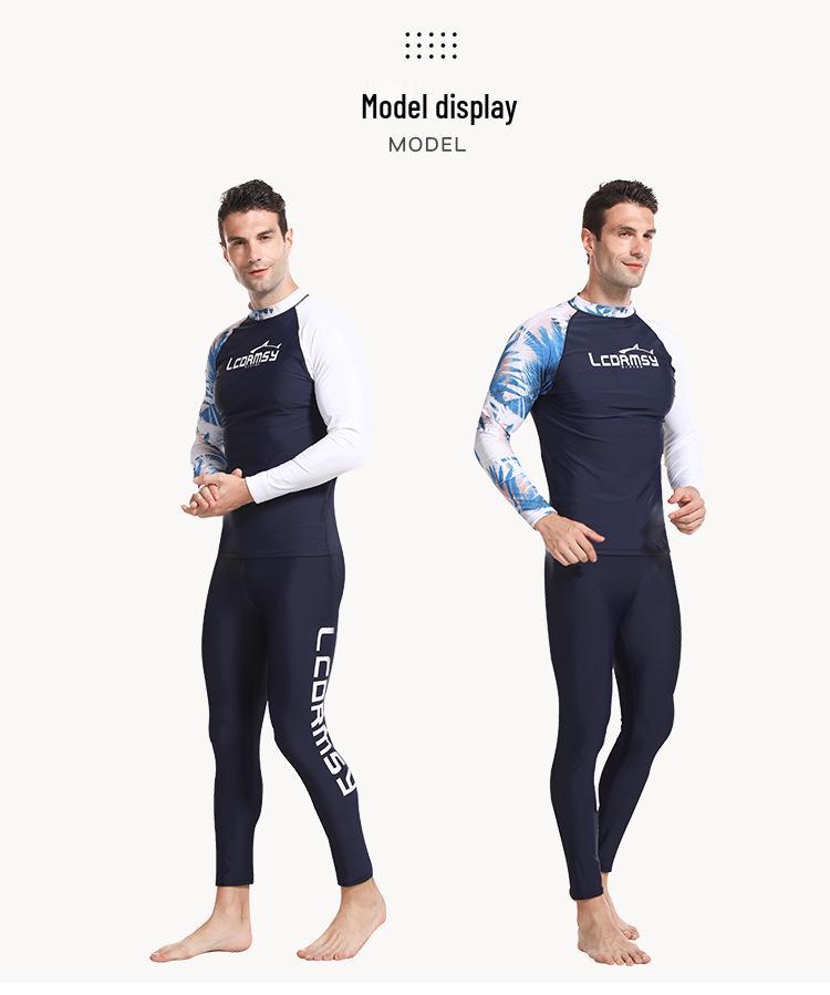 "Traje de Buceo de Manga Larga para Hombre Coreano de Secado Rápido con Protección Solar para Snorkel, Surf y Playa".