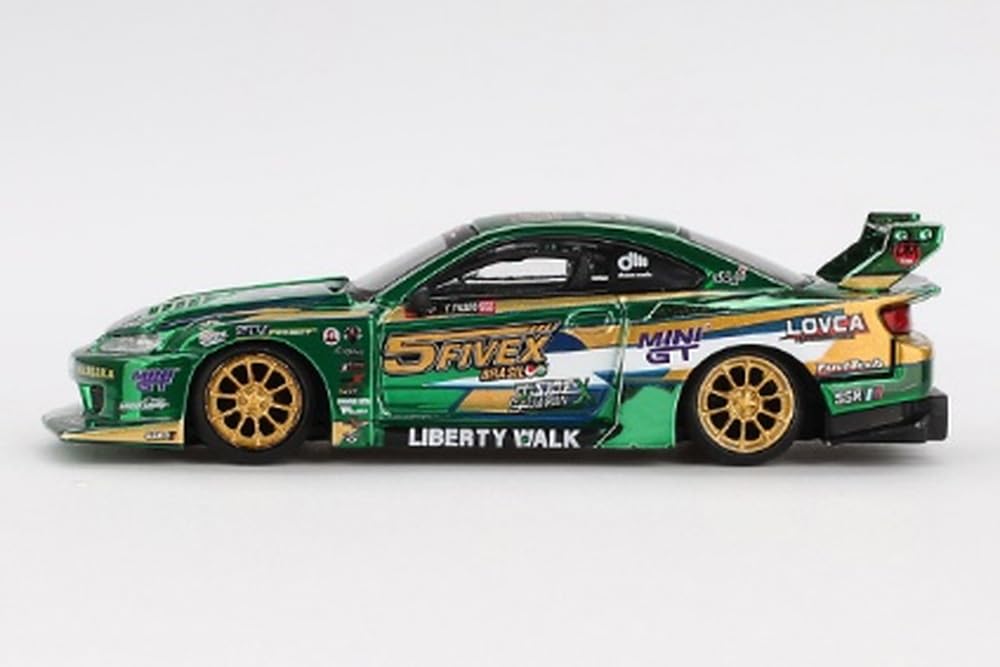 MINI GT 1/64 Scale Nissan LB-Super Silhouette Silvia S15 2024 LBWK Fausto Racing (Right-Hand Drive) Finished Model MGT00858-R