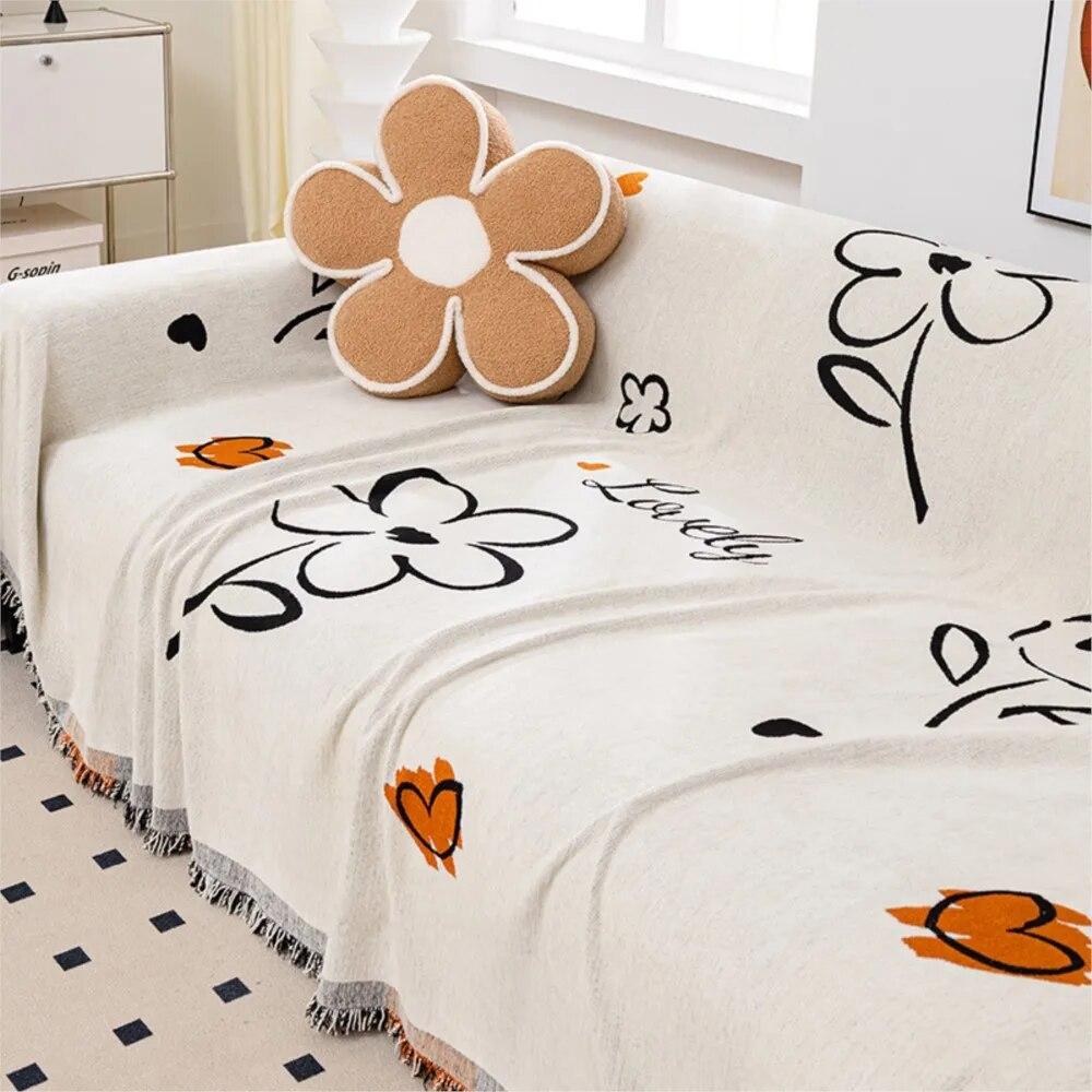 Soft Chenille Sofa Cover Throw Towel Blanket Couch Cover Universal Anti-cat Scratch Sleeping Blanket Living Room Home Decor