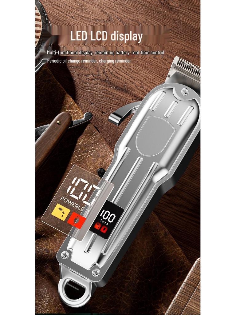 Rechargeable Professional-Grade Electric Hair Clipper & Trimmer