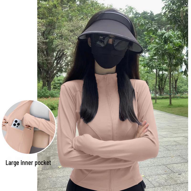 Women's Gray Ice Silk UV Sun Protection Summer Cardigan Jacket 2025