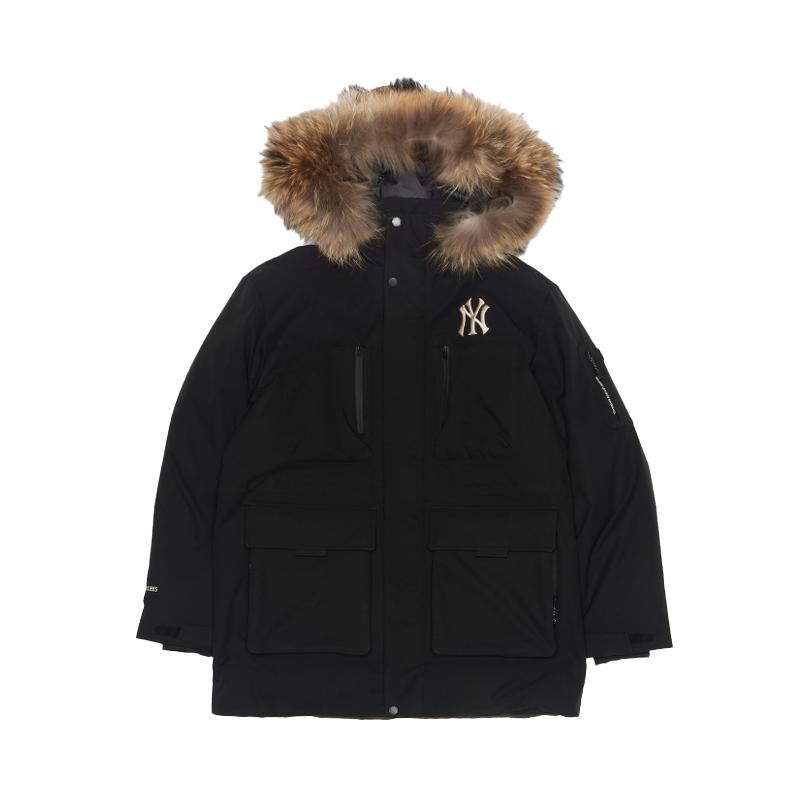 New MLB New York Yankees Basic Collection 25FW Down Jacket Unisex Standard 3ADJB0656-50BKS