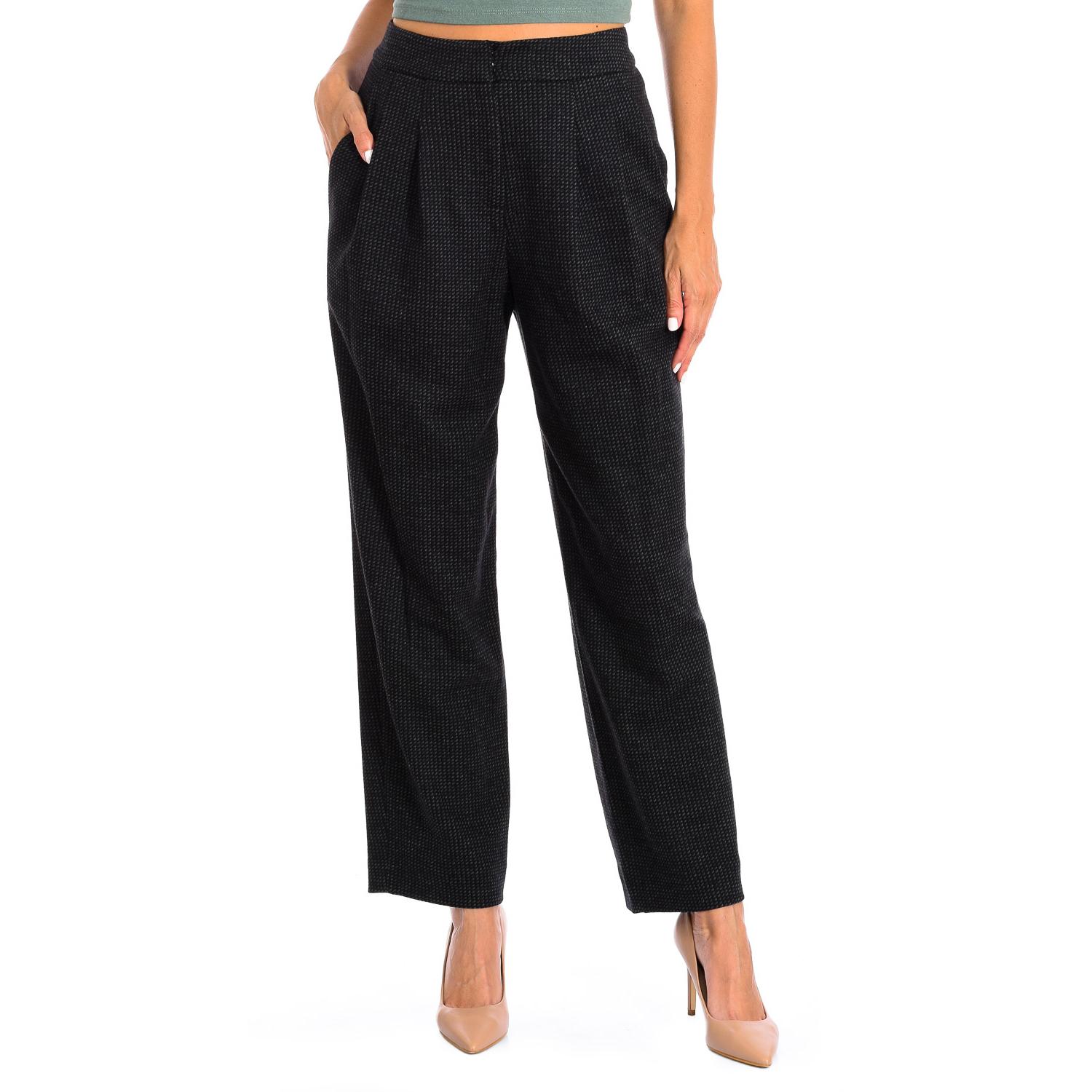 

Брюки длинные с вытачками на талии и прямым подолом 6Z2P772N81Z женщина