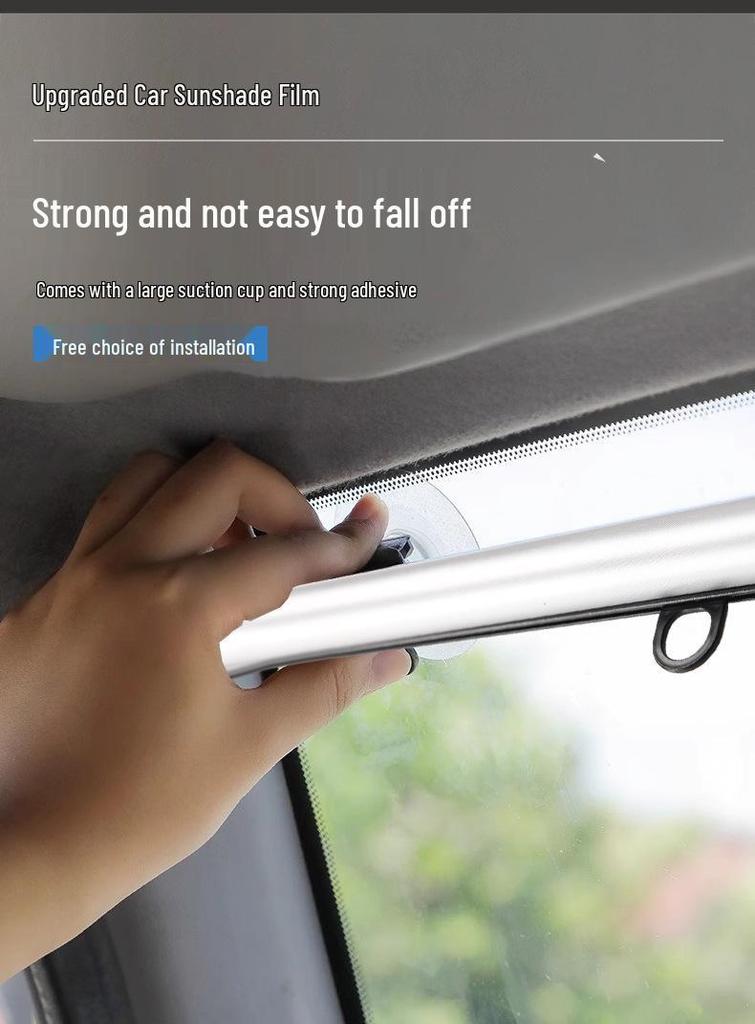 Retractable Windshield Sunshade with Heat Insulation for Cars