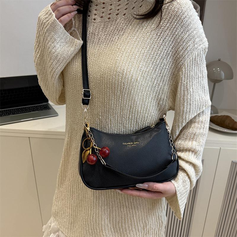 Hot-selling Retro Bag 2025 New High-end Solid Color Underarm Bag Large-capacity Commuter Messenger Women's Bag