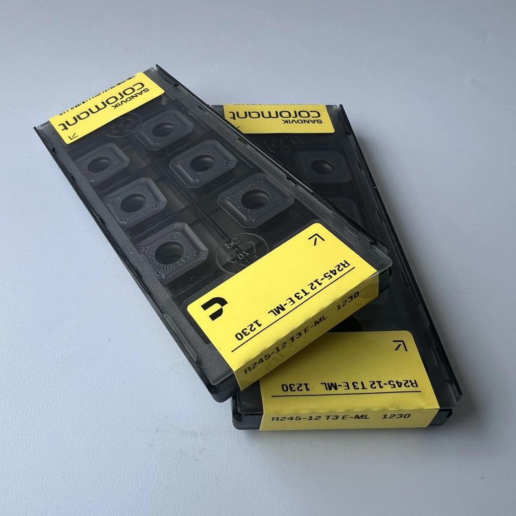 SANDVIK / R245-12T3E-ML 1230 / Industrial indexable Carbide Inserts 10 Pcs