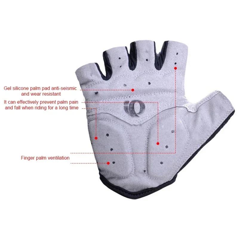 Guanti da Ciclismo Mezze Dita Gel Antiscivolo Antisudore Guanti da Bici da Strada Per Uomo Guanti Mtb Mezze Dita Gel Equipaggiamento da Ciclismo