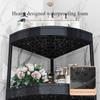 3/4/5 Tier Storage Shelf Rolling Cart Movable Bathroom Corner Triangle Shelfs Bathroom Corner Cabinet Shelf Rolling Storage Cart