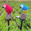 Solar Powered Parrot Garden Light: Waterproof Resin Ornament For Nighttime Holiday Decorations Home Decor Supplies