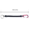 Fishing Lanyards 22cm Retractable Coiled Tether with Carabiner Boating Fishing Rope Retention Rope Fishing Tools Tackle
