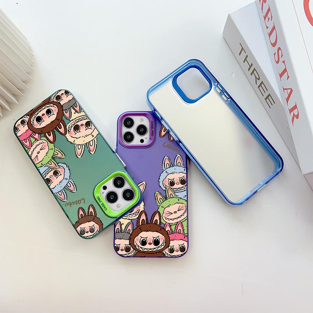 Maľovaný Vzor Farebný Strieborný Obojstranný Tvrdý Kryt Nárazuvzdorný Proti pádu Puzdro na telefón pre Samsung