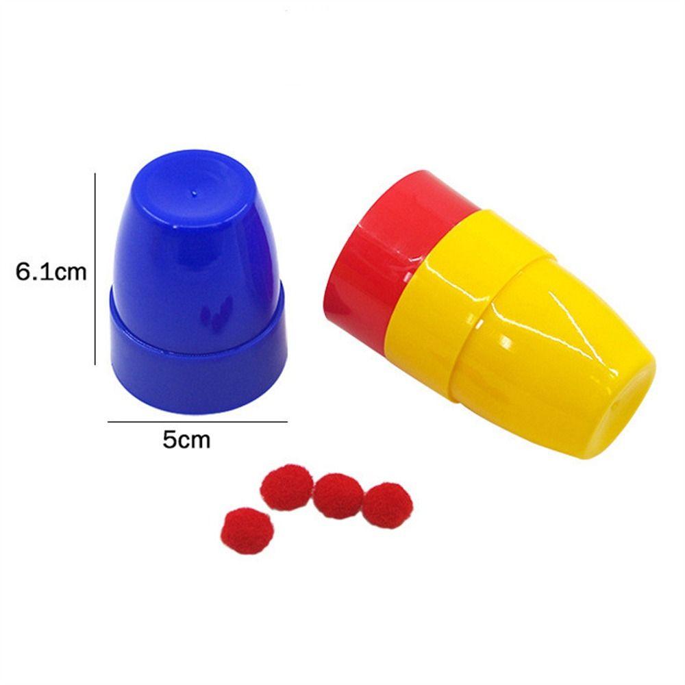 Magische Requisiten Magische Drei Becher Erscheinen Verschwinden Magische Tricks Becher Becher Und Bälle Kinderspielzeug