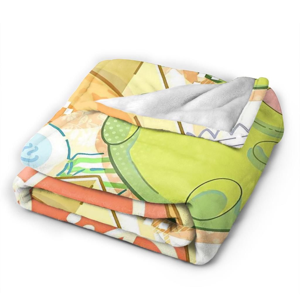 Cartoon Kuchipatchi Tamagotchis Fleece Blanket Fashion Throw Blanket for Home 200x150cm Bedspread