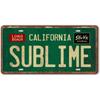 Vintage Metal Tin Sign Long Beach California Sublime Poster Grunge Hippie Room Decor Rock Band Wall Art 90s Aesthetic Room Sign