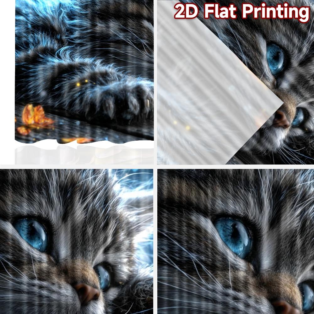 2D flat printing 2pcs Curtain Window Curtains Glowing Cat and Fireflies Digital Printed Polyester Drapes Party Decorations Use