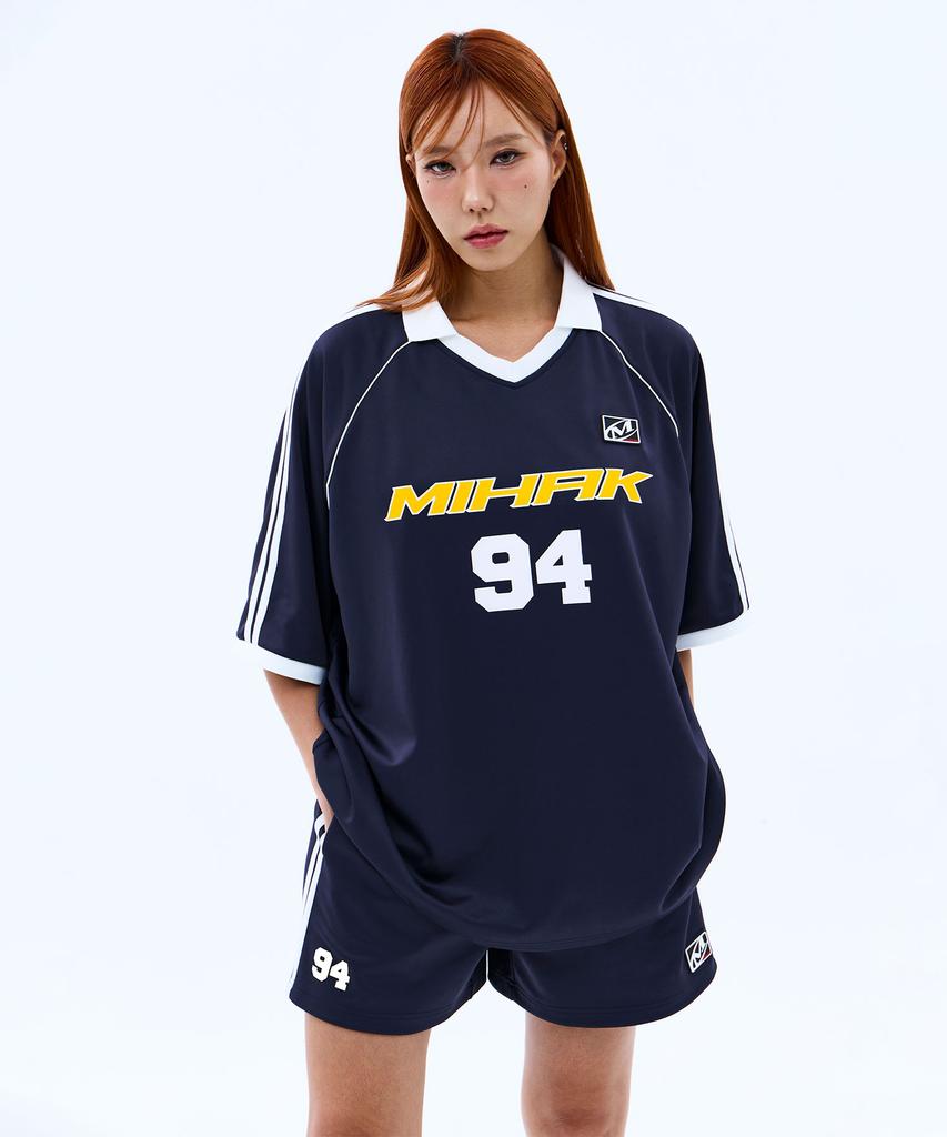 Mihag 94 Football Jersey T-Shirt (Navy)