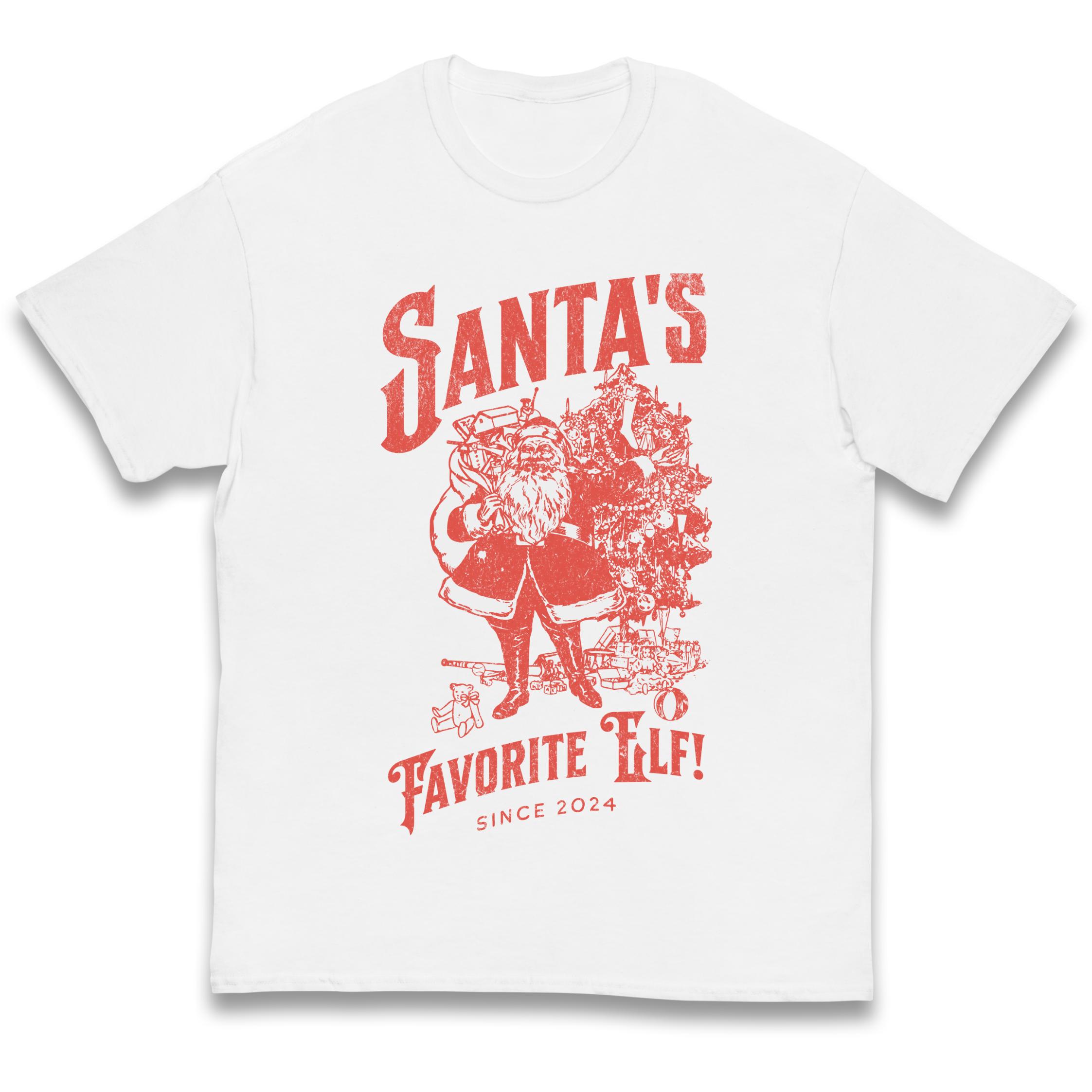 Santas Favourite Elf Christmas Kids T-Shirt 130