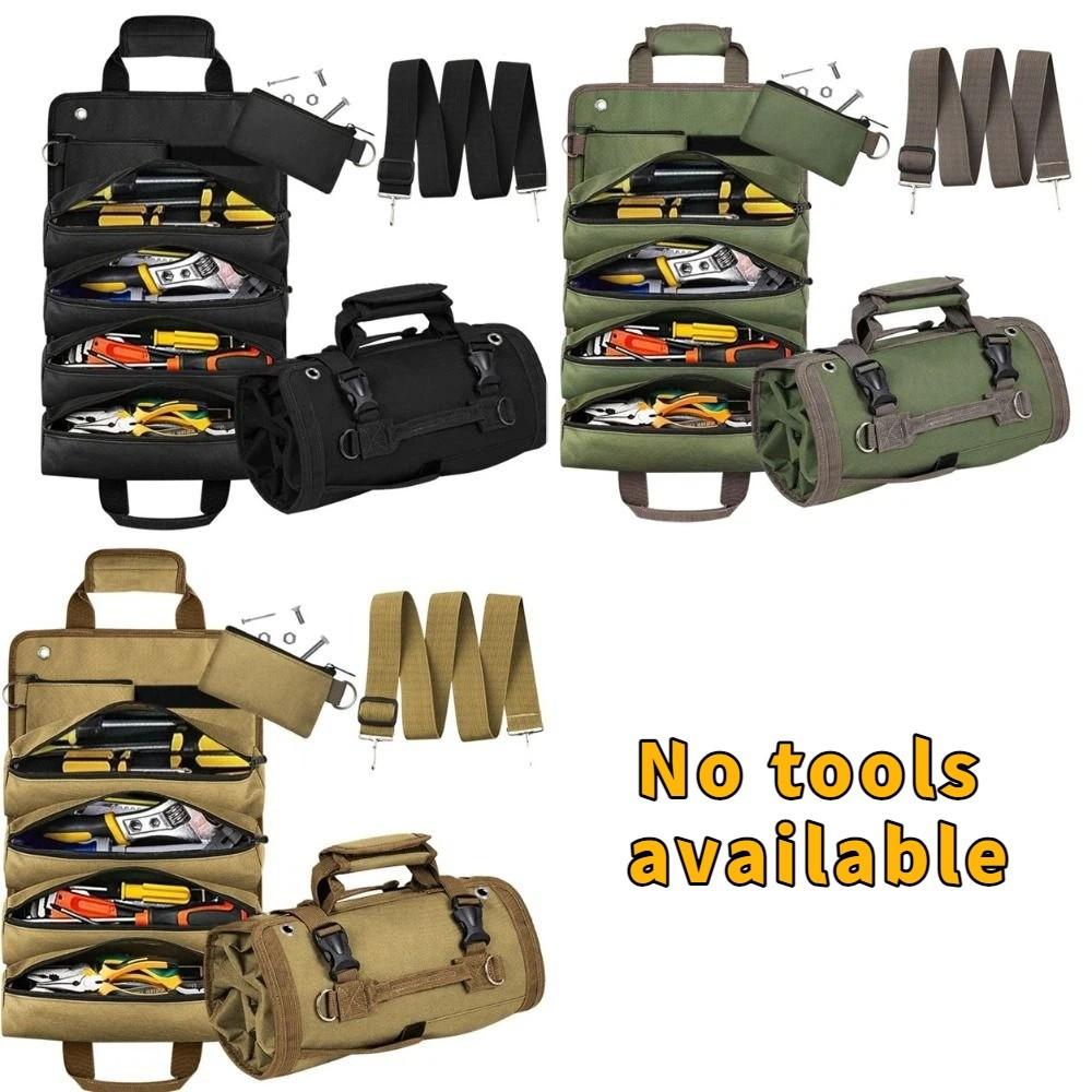 Gerollte Werkzeugaufbewahrungstasche Große Kapazität Schwerlast-Werkzeugtasche Hardware-Werkzeugtasche Mechaniker