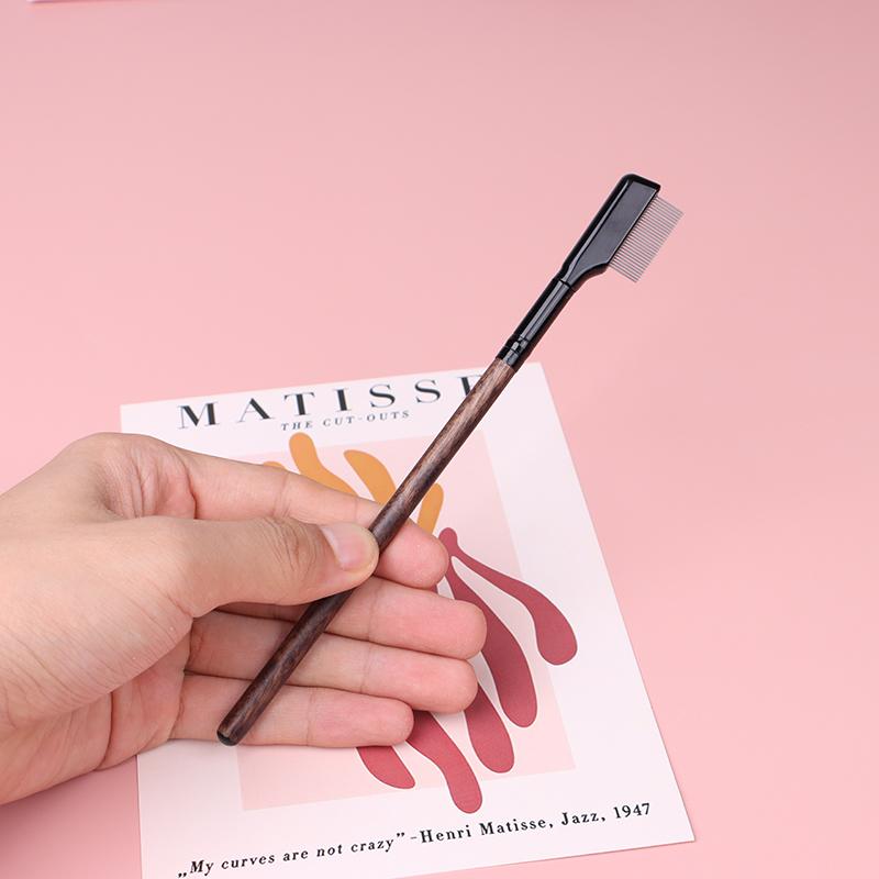 1 szt. Metalowa szczotka grzebieniowa do rzęs, brwi, makijaż, narzędzie do przedłużania rzęs