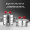 Kangbach 304 Stainless Steel 3-Layer Steamer Pot