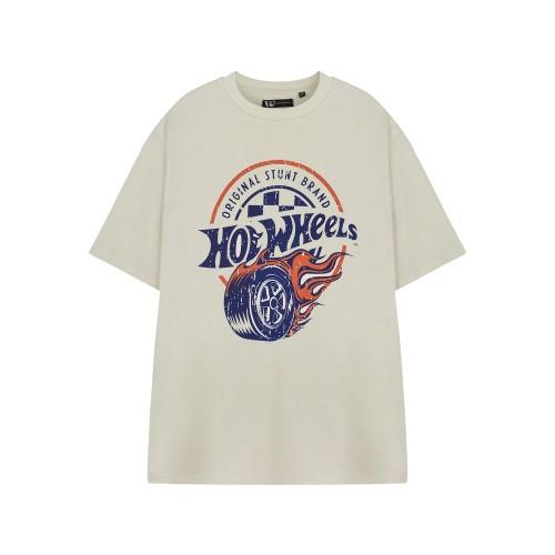 Hot Wheels Mens Original Stunt Brand Short-Sleeved T-Shirt