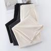 Women's Spring 2025 Gray High-Waisted Wide-Leg Drapey Pants - Elegant and Loose Straight-Leg Fit for Spring/Summer Season