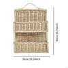 Double Woven Hanging Basket Fruit Storage Planter Baskets for Organizing