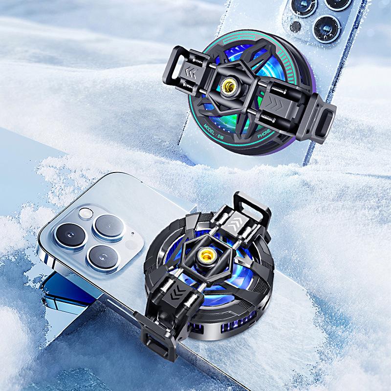 Raffreddatore Magnetico per Telefono con Clip Posteriore Elastica Universale per Gaming e Live Streaming