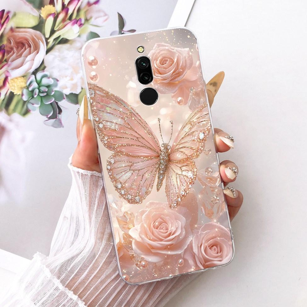 Transparent Cover For Redmi 8 Case Cute Fashion Funny Painted Casing For Xiaomi Redmi 8 M1908C3IC MZB8255IN M1908C3IG M1908C3IH