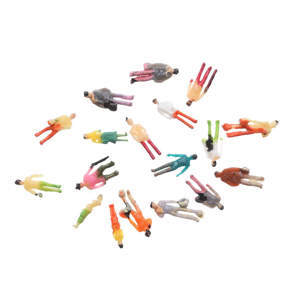 Pose Dollhouse Decorations People Figures Train Scenery Model Building Passengers DIY Character