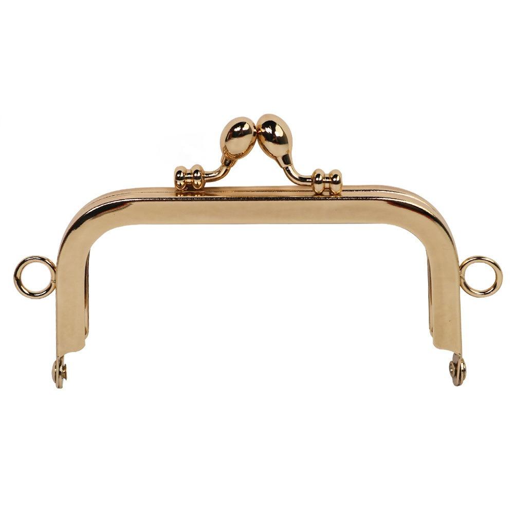Handle Bag Accessories Metal Purse Frame Kiss Clasp Vintage Bag Kiss Clasp Lock Bag Clasps DIY Craft