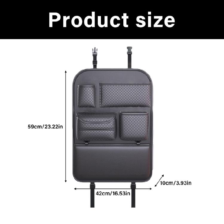 Automotive Back Pocket Multifunctional Backseat Pocket Kick Mat Seat Back Organizer Multiple Compartment Storage Bag