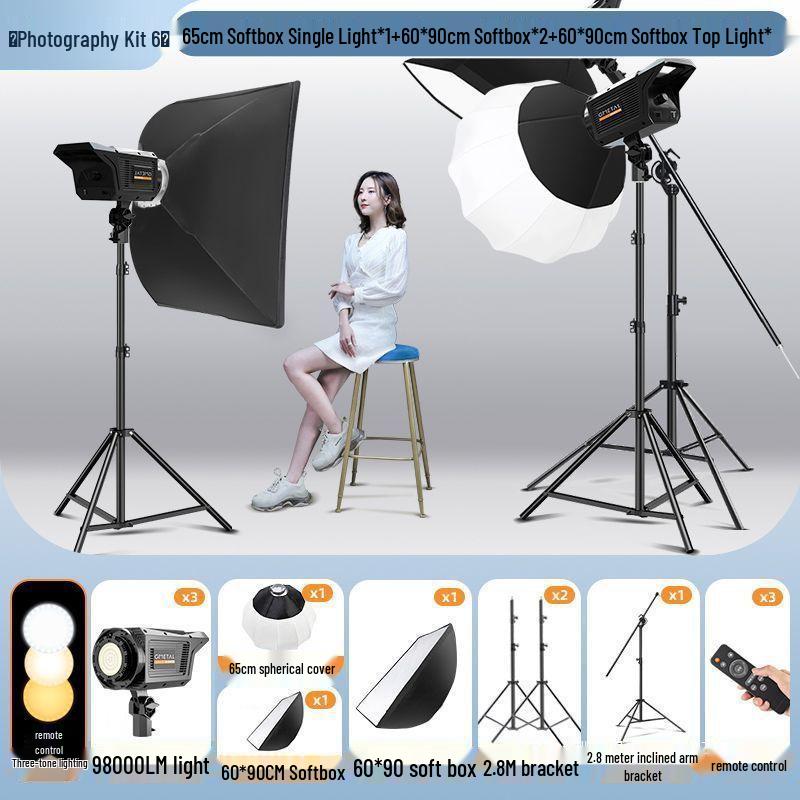 2025 Pro Streaming Beauty Fill Light with Parabolic Softbox Grid