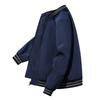 Spring and Autumn Striped Baseball Lone Jacket Men's Korean Style Fashion Loose Solid Color Versatile Windproof Outdoor Men's Clothing