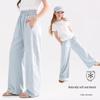 Domiaowu Girls' Casual Straight Leg Summer Anti-Mosquito Pants