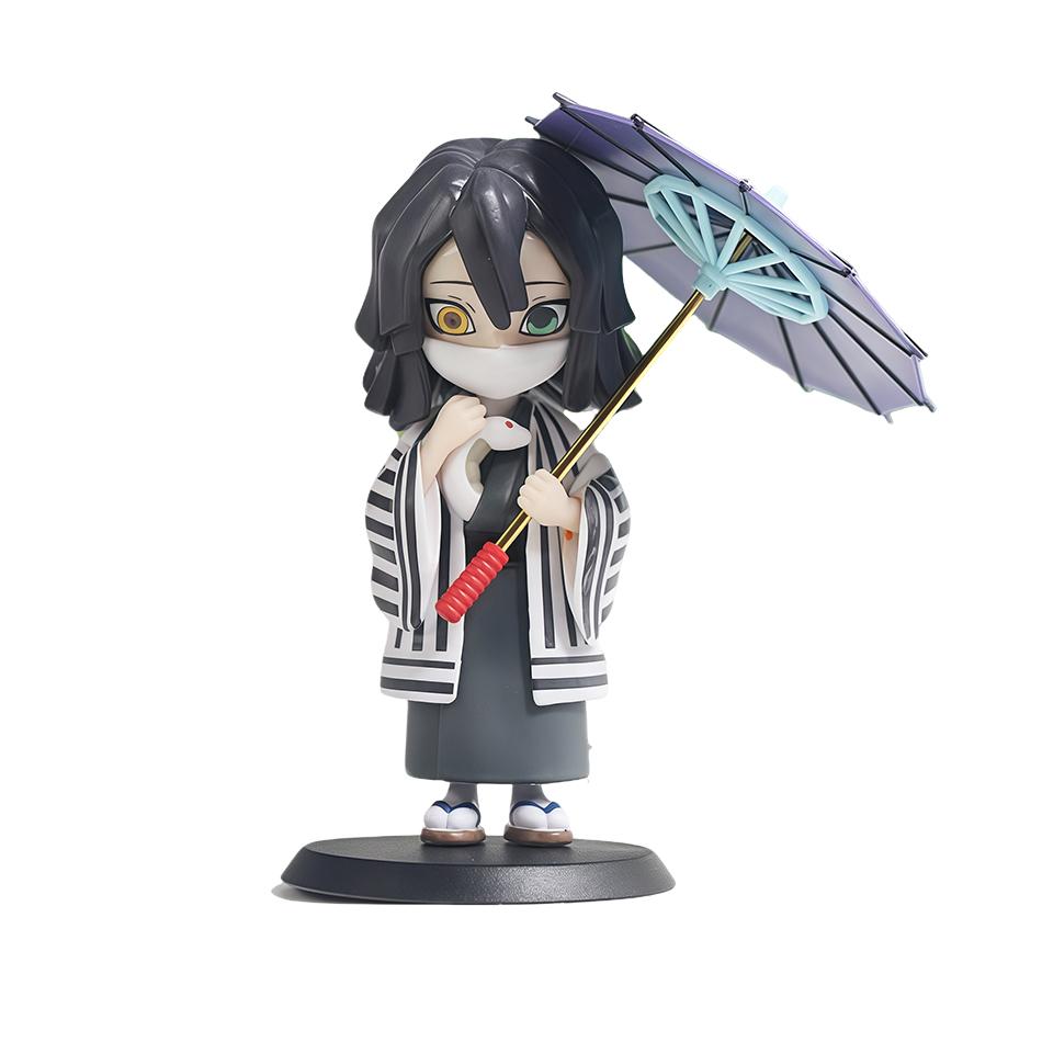 Latest 1-12Pcs Figurine Plum Rain Series Kochou Shinobu Tomioka Giyuu Mitsuri Figurine Plaything Gift For Kids