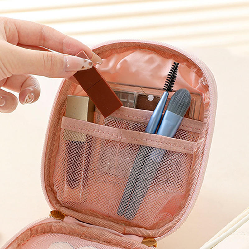 Mini Capacity Cosmetics Storage Bag Portable Makeup Pouch For Lipsticks Multifunctional Short Travel Organizer Toiletry Bags