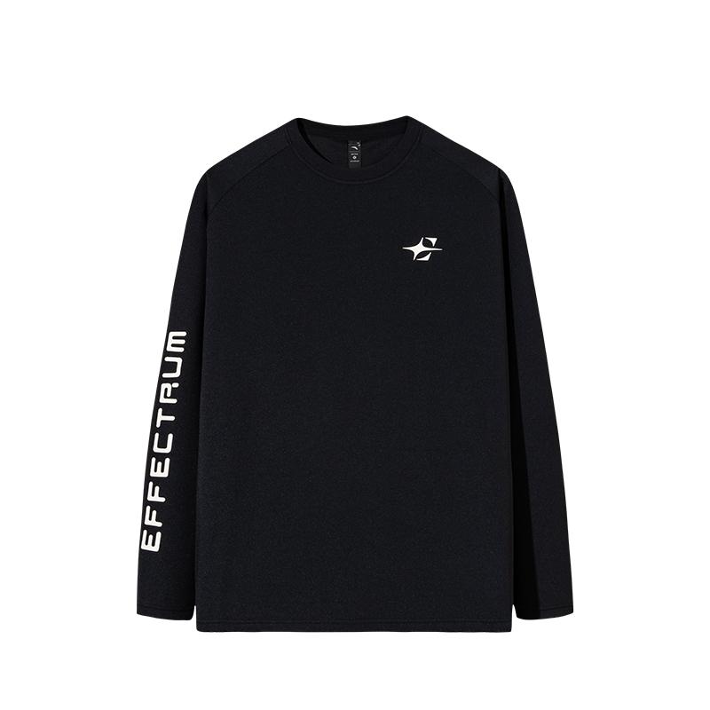 

Anta Simple Letter Fashion Round Neck Comfortable Moisture Wicking Long Sleeve T-Shirt Men Tops 952531402-3 3XL