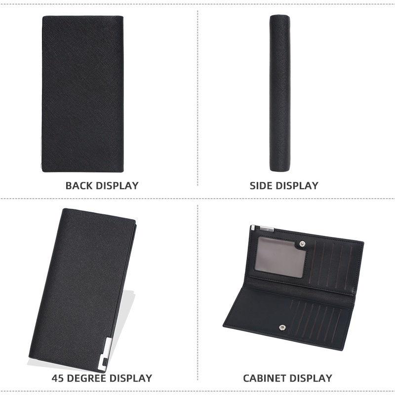 Baellerry Men Long Wallets Vintage Design Business Card Holder Thin Purse GZW