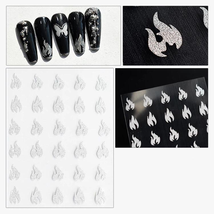 New Sparkling Pink Love Star Nail Stickers Sparkling Love Bear Star Mang Butterfly Nail Decoration Stickers Nail Art DIY Patch 03