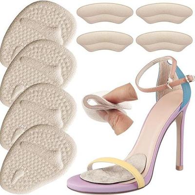 Thickened Forefoot Pads for High Heels 2 Black Arch Supports + Heel Grips One Size Fits All Comfort Shoe Insoles