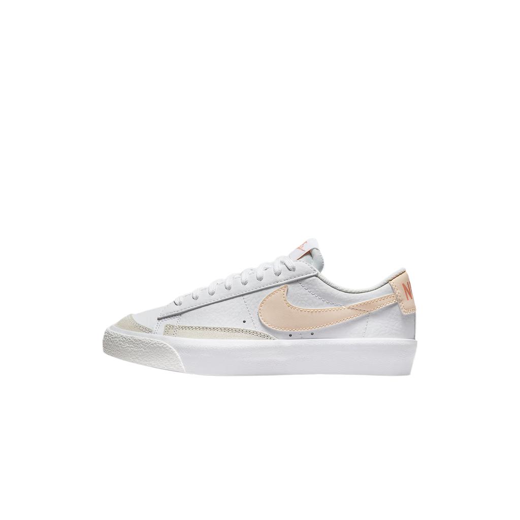 Nike Blazer Leather 77 Fashion Comfortable Trendy Minimalist Low-Top Sneakers Kids sneakers White DA4074-131